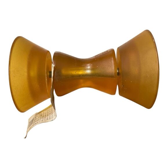 NWT STOLTZ Marine Hourglass Bow Stop Trailer Assembly Amber Size 4" Non Marking - Picture 4 of 5